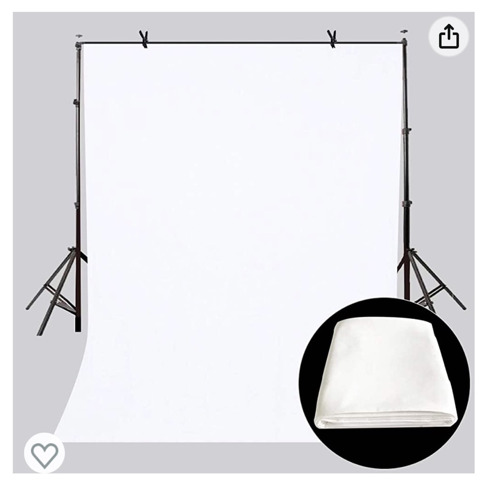 LYLYCTY 5x7ft Backdrop White Screen Key Soft Pure White Studio Background NEW